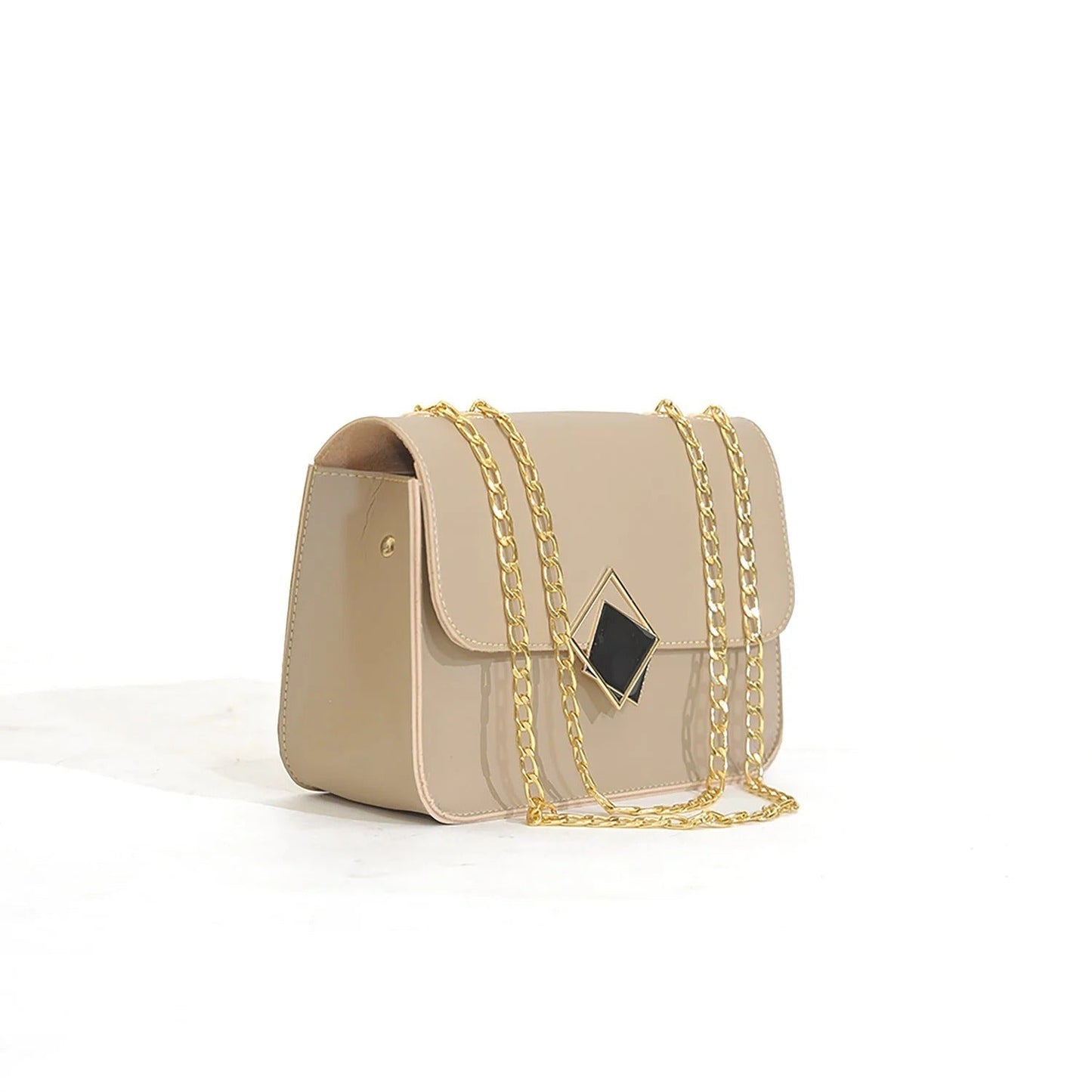 2 Pcs PU leater Hand abg With Long Golden Chain For Girls